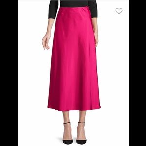 Rebecca Minkoff Davis Midi Skirt in color Fuschia